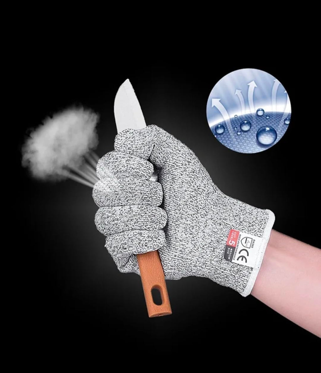 tombick Snijbestendige handschoenen van HPPE, niveau 5 bescherming, CE-gecertificeerd, voor keuken, werk en industrie