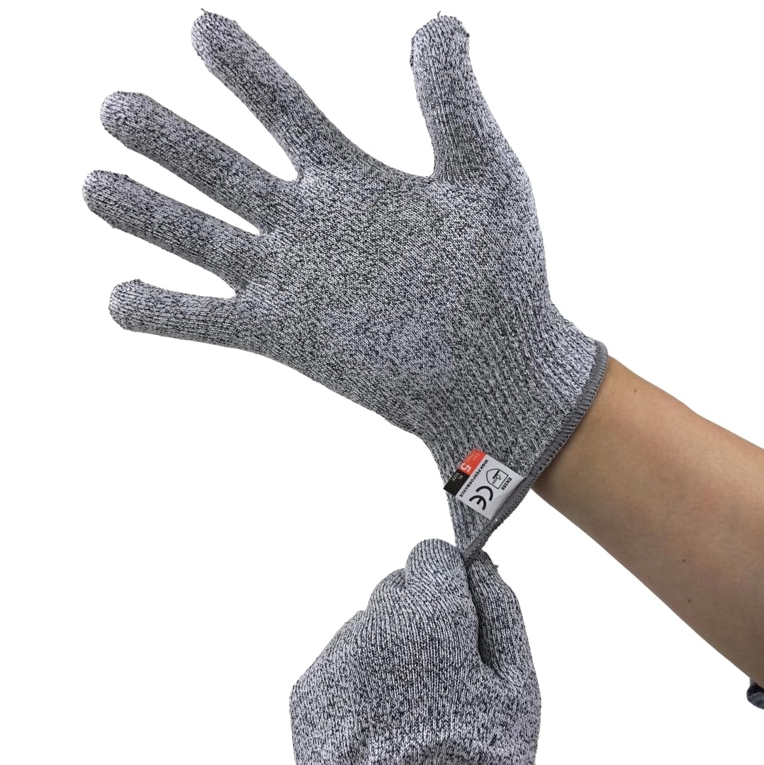 tombick Snijbestendige handschoenen van HPPE, niveau 5 bescherming, CE-gecertificeerd, voor keuken, werk en industrie
