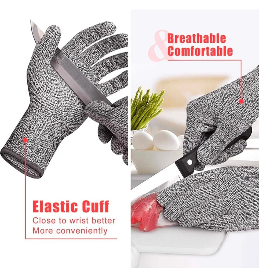 tombick Snijbestendige handschoenen van HPPE, niveau 5 bescherming, CE-gecertificeerd, voor keuken, werk en industrie