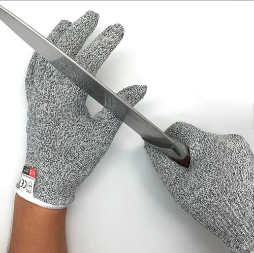 Schnittfeste Handschuhe aus HPPE, Level 5 Schutz, CE-zertifiziert, für Küche, Arbeit und Industrie