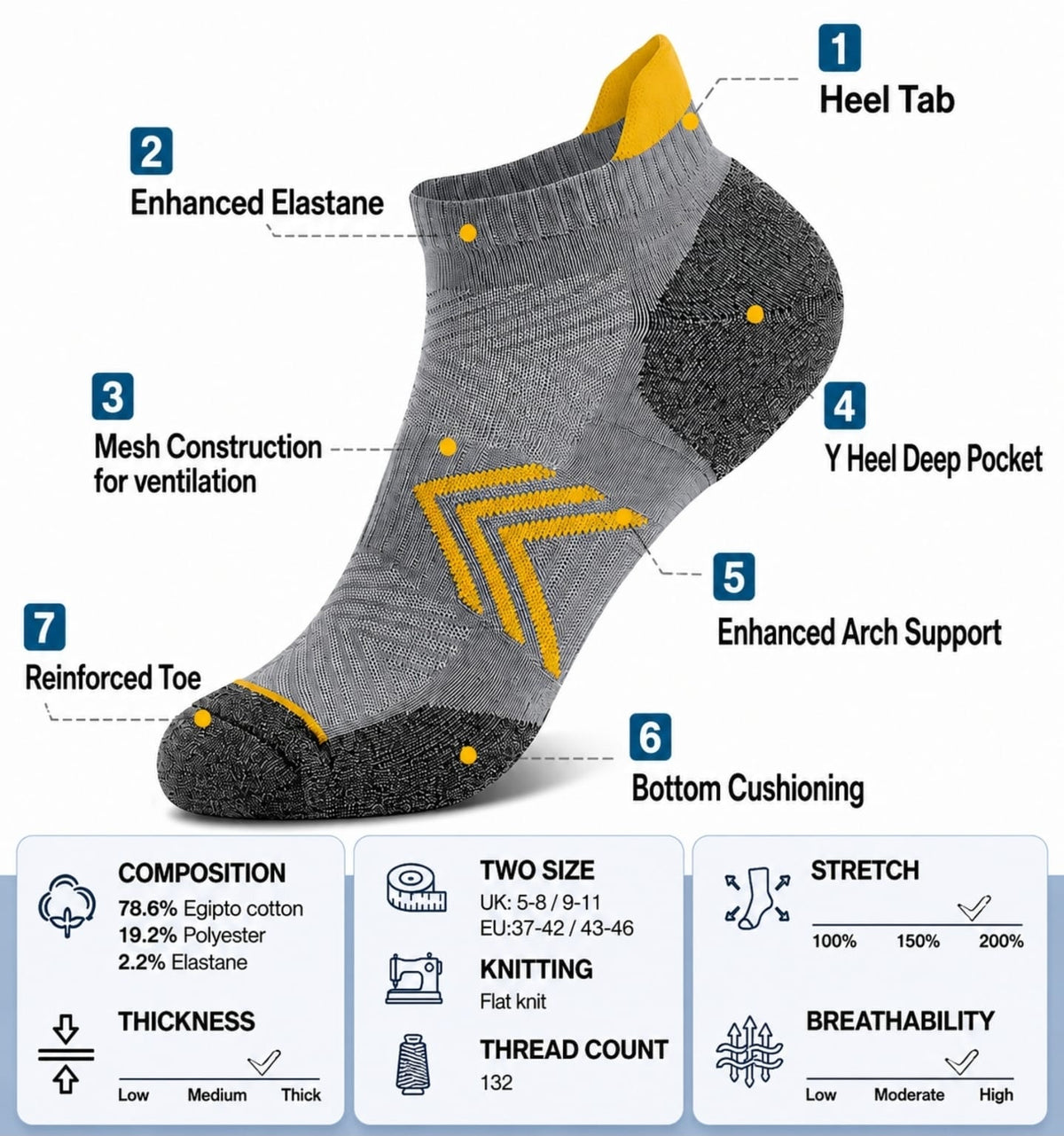tombick Sport Socken 3 Paar